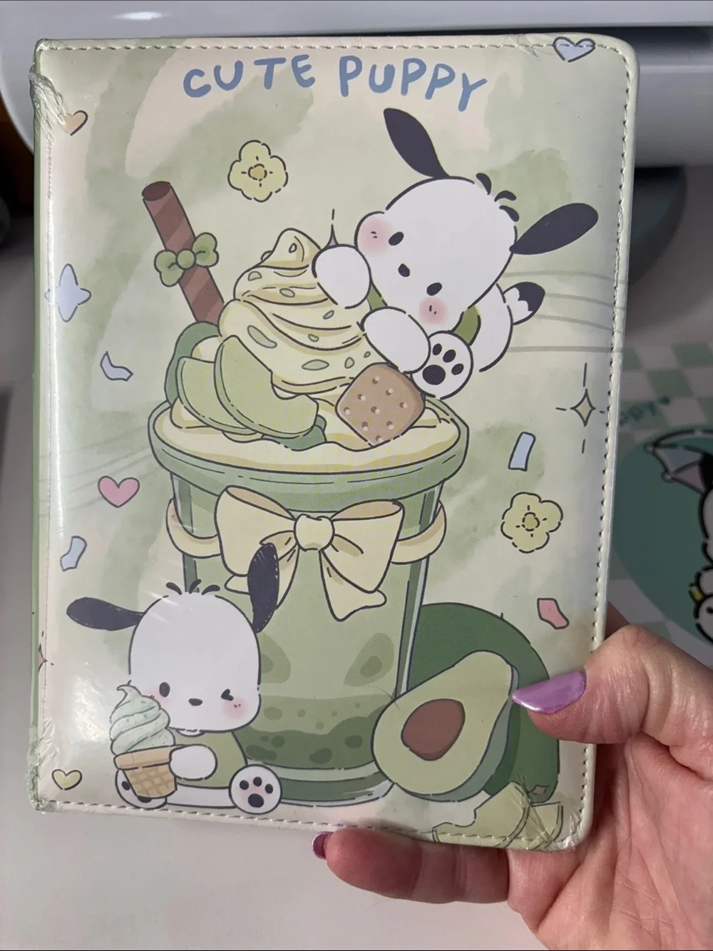 Kids Stationery Set — Mint Green, Pochacco